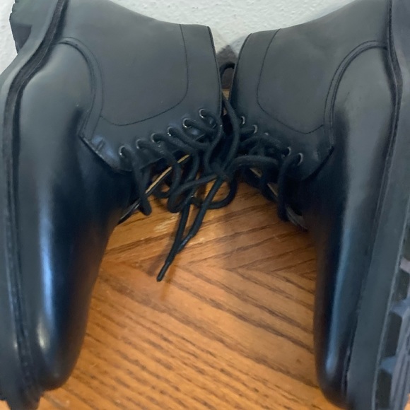 JWN John W. Nordstrom MS Ramiro 70803 Leather Black Lace-up Boots (size 12) - Picture 5 of 8